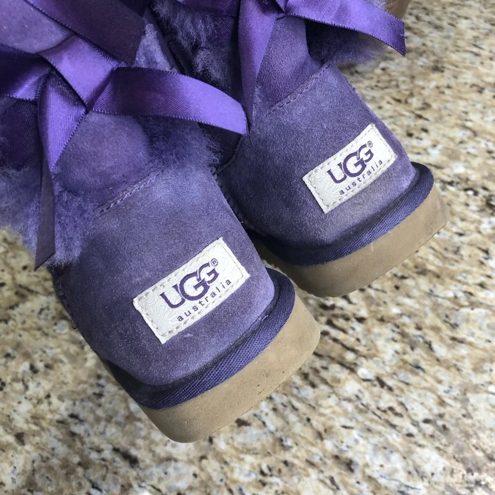 UGG Australia Bailey Bow Boot Purple - PETUNIA 5